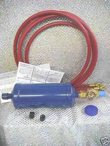 Refrigerant recycle kit includes two 36&#034; refrigeration hoses &amp; sight glass for sale