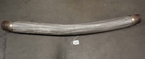 3&#034; double braided stainless flex pipe 48&#034; long (Inv.31875)