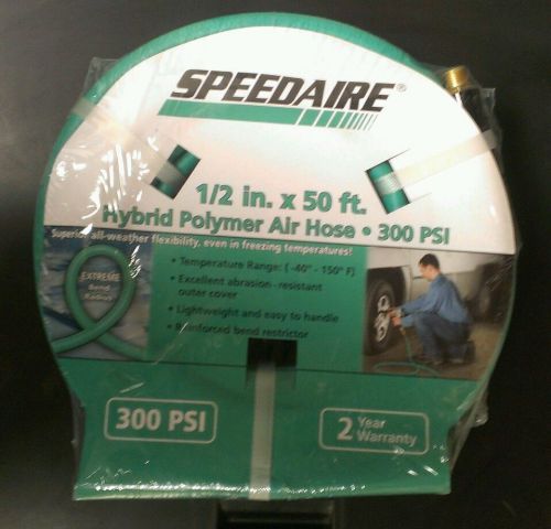 Speedaire 1/2&#034; x 50&#039; polymer air hose compressor tool set of 2