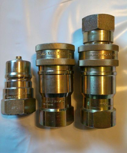 Hydraulic quick coupler parker 6600 series 3/4 for sale