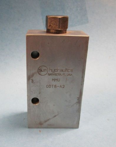 MMU-0DT6-A2 Sun Hydraulics Aluminum Hydraulic Cartridge Valve Block