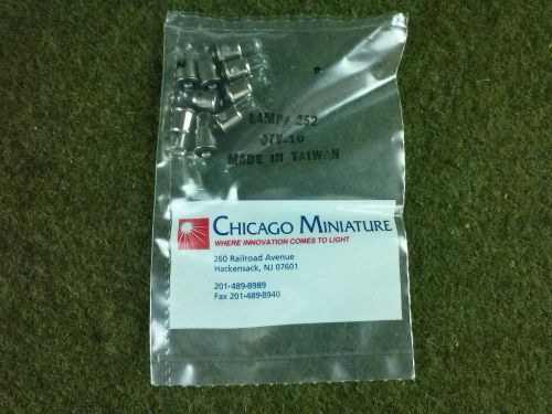 Chicago miniaturetl-1.25 flanged midget 2.5v .35 amo clear bulb bag of 100 for sale