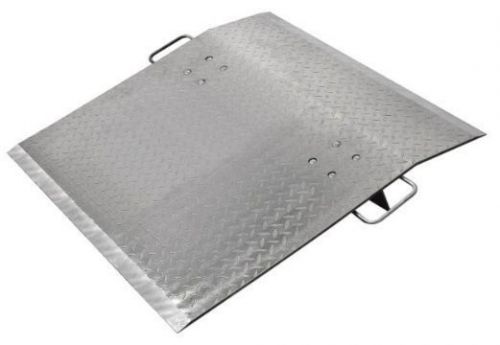 Dock plate 48&#034; x 24&#034; diamond plate with handles 5,200# cap 5&#034; legs for sale