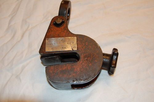 Renfroe acp 2 ton steel plate lifting clamp 1/4&#034; to 5/8&#034; for sale