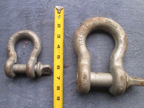 1-1/8&#034; clevis screw pin anchor shackle wll 9 1/2 ton plus 4 3/4 ton 3/4&#039;&#039; for sale