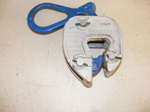 Steel plate clamp metalworking tool  Campbell 5/8 inch capacity