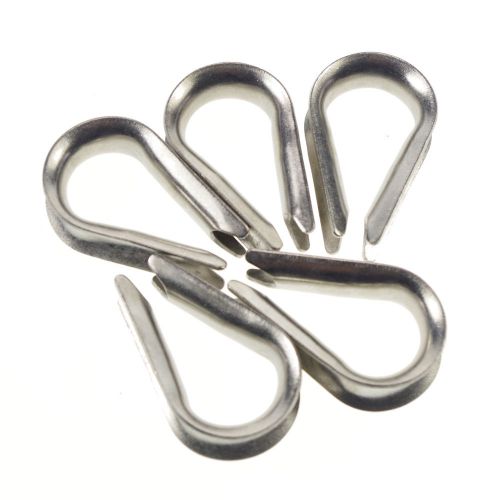 5 x Stainless Steel Wire Rope Cable Thimble Galvanized For Wire Rope Cable M12