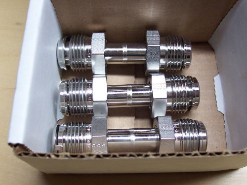 3 parker hannifin ss 3&#034; x 3/4&#034; stainless steel tube extention union fittings for sale