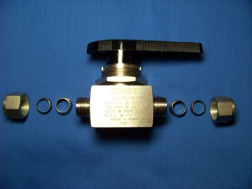 Swagelok / whitey ss-45s8   1/2 ” tube fitting 1 piece 40 series ball valve for sale