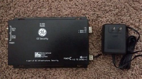 Ge ifs d1300 rs485 2-wire to fiber data transceiver for security systems for sale