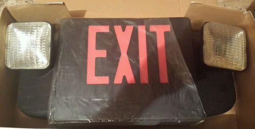 Hardi lighting emergency exit light cat.# pcx-2u-rb(red letters black housing) for sale