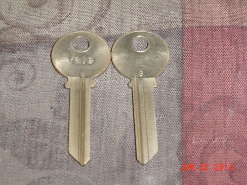 2 KEY BLANKS Original YALE brand 6 pin G keyway LOCKSMITH NOS locks door knob