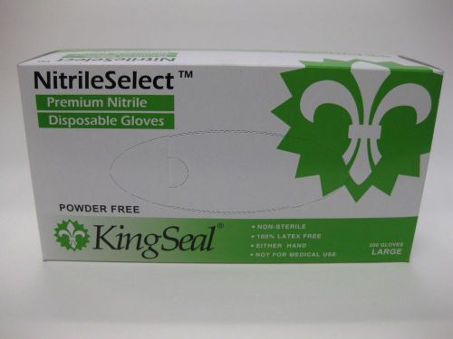 Nitrile Select Pwd-Free Gloves Sz Lrg(400 gloves)