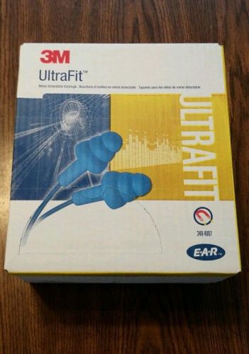 3m e-a-r ultrafit series metal detectable ear plugs - 100 pairs for sale
