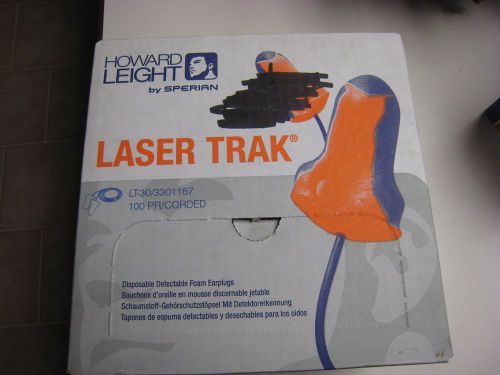 Howard Leight LASER TRAK  Ear Plugs 100 Pair Corded