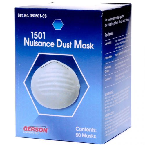 Gerson 1501 Disposable Nuisance Dust Mask 50/box SUPER FAST SHIPPING!!