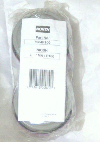 2x North HEPA P100 Filter Cartridges For 5400, 5500, 7600 or 7700 Respirators