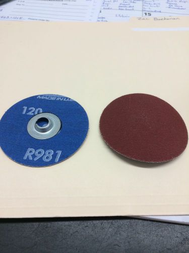 3&#034; speed-lok discs norton r981 120 grit ceramic quick change discs (qty. 300) for sale