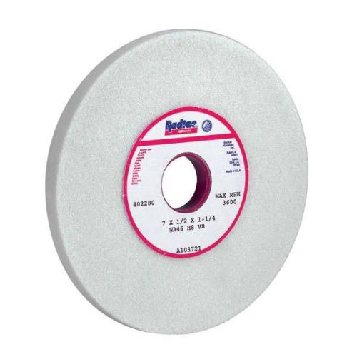 Radiac a104086 white aluminum oxide surface grinding wheel - size: 8&#034; x 1/2&#034; x for sale
