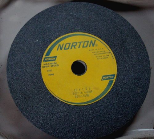 Norton 10 x 1 x 1  A60-L5VBE Grinding Wheel - New Old Stock