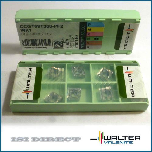 CCGT 32.52 PF2 WK1 09T308 WALTER *** 10 INSERTS *** FACTORY PACK ***