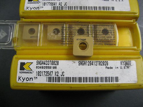 SNGA433T0820 KY3400 KENLOC CERAMIC LCKPIN INSERTS,  price is for one insert