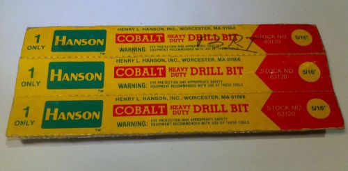 lot of hanson cobalt drill  several sizes 16 units