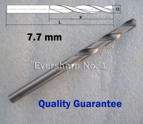 Quality Guarantee 1 pcs Straight Shank HSS Twist Drill Bits Dia 7.7mm(.3031&#034;)