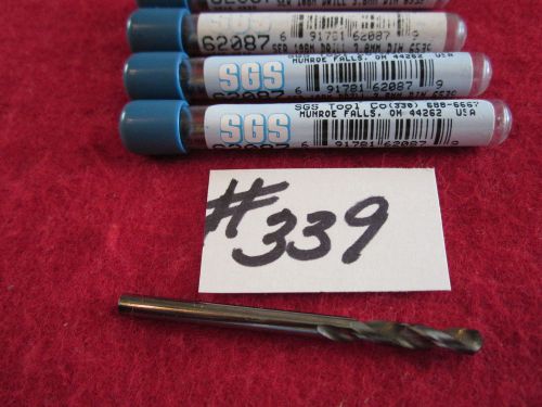 5 NEW 3.8 MM SOLID CARBIDE JOBBER DRILL {339}