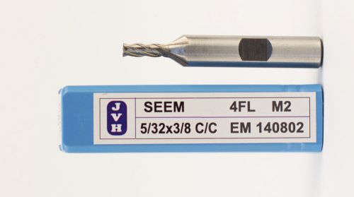 5/32&#034; x 3/8&#034; hss m2 single end mill 4 fl center cutting for sale