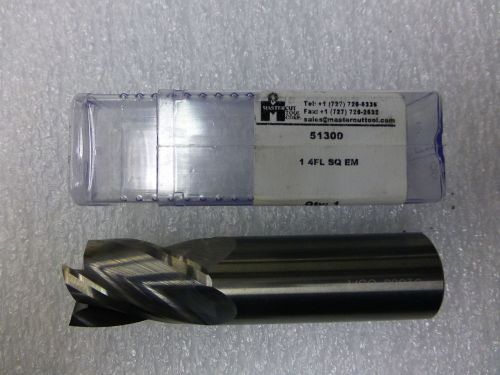 NEW---&gt;&gt;&gt;  MASTERCUT 1&#034; INCH 4 FLUTE SOLID CARBIDE CENTER CUTTING END MILL