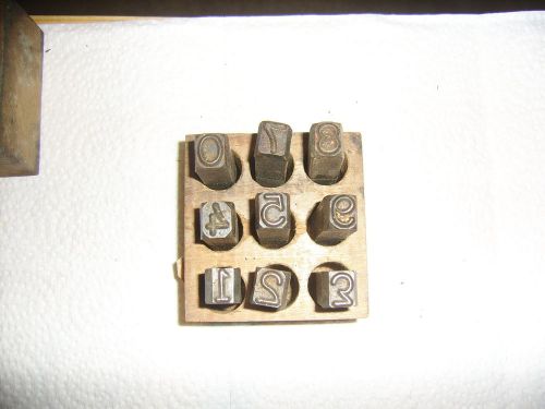 Antique 1/2&#034; steel Alphabet Letter Punch Metal Stamp Blacksmith A-Z &amp; 1 to 0