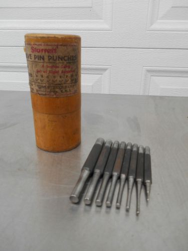 Starrett drive pin punch set of 8 for sale