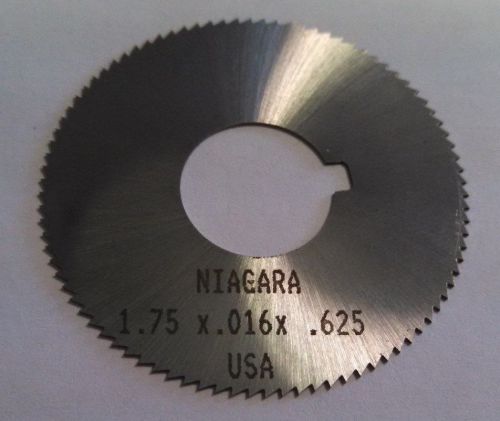 NIAGARA CUTTER HSS 1-3/4x.016x5/8 90 Teeth Screw Slotting Saw 14724 Lot of 6