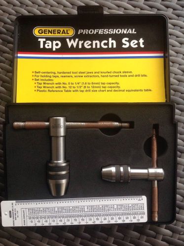 GENERAL Plain Type T-Handle Tap Wrench Set