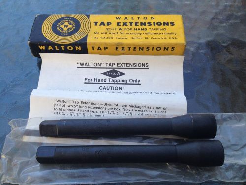 WALTON TAP EXTENSIONS STYLE A SIZE 5/8 TWO PIECES NEW IN BOX