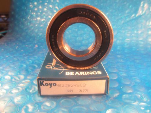 Koyo 6206 2rs c3, deep groove ball bearing (also see skf, ntn, fafnir 206pp) for sale