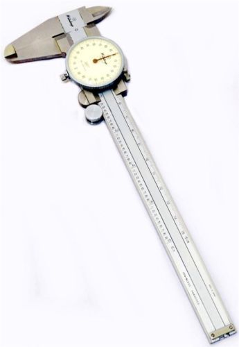 Mitutoyo 505-626 .001&#034; hardened stainless steel 0 - 6&#034; range dial caliper japan for sale