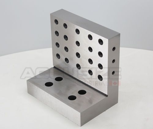 6&#034;x6&#034;x4&#034;x1-1/4&#034;x0.0002&#034; precision steel angle plate hrc 58-62, #2200-0904 for sale
