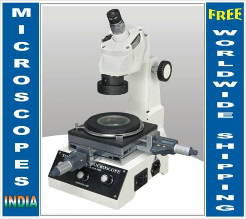 Measuring Microscope w LED light &amp; 10 Micron Least Count Digital Micrometer