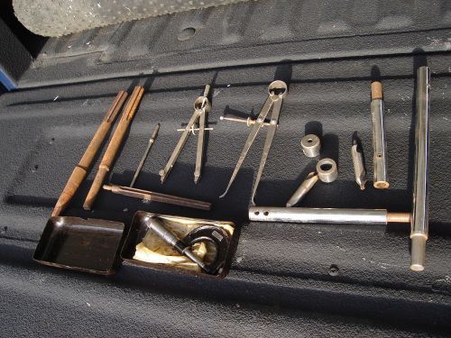 Machinest tools slocomb, starrett, national calipers, scribe, micrometer, reams for sale