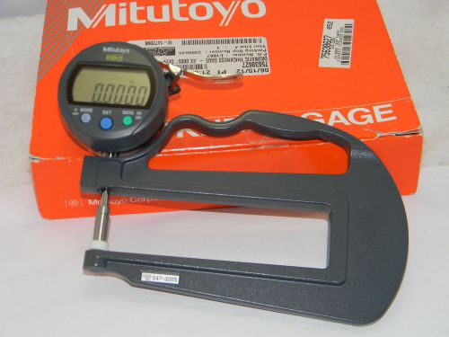 Mitutoyo Digimatic Absolute Thickness Gage 547-320S,Flat Ceramic,Deep Throat Typ