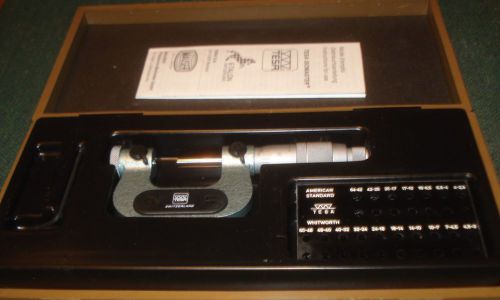 Tesa 002 .20001 screw thread micrometer 0-1 inch .001 grads no anvils for sale