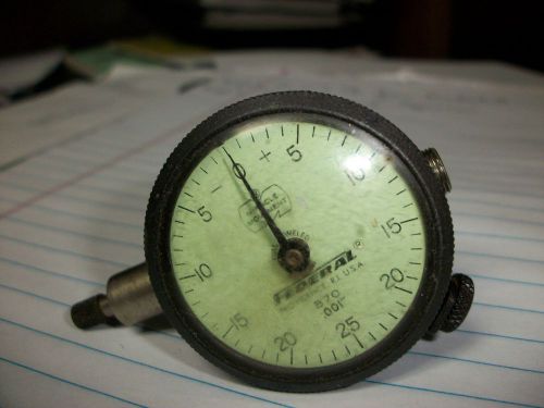 USED FEDERAL 1-1/2&#034; DIAL INDICATOR WITH TOOL POST HOLDER
