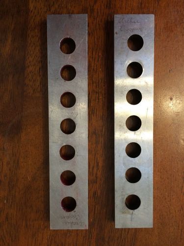Precision Ground Hardened Parallels (2) Toolmaker Made 1/2&#034; x 1 1/2&#034; x 8&#034;