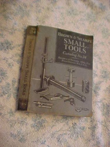brown and sharpe small tools catalog 1941