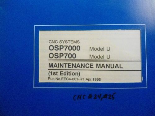 OKUMA OSP 7000-700 MANUAL MAINTENANCE