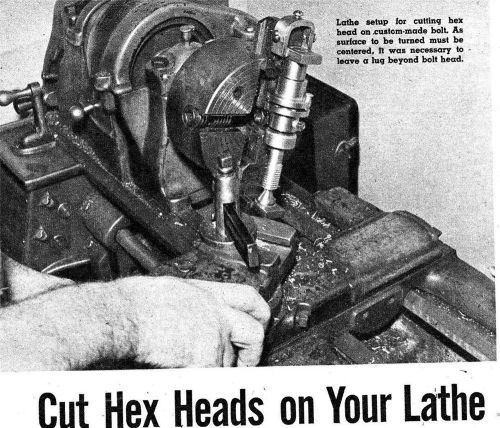 How to cut hex heads on a metal lathe machining turn make bolt for sale