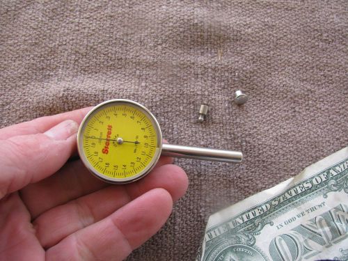 Starrett 196 metric .02mm plunger back  dial test tool