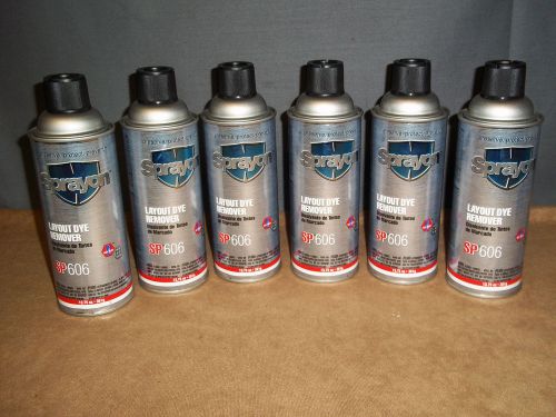6 cans SPRAYON SP603 12 oz Aerosol Fast Drying  Blue Layout Dye Fluids